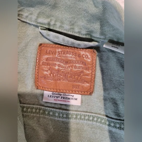 Levi's Light Green Denim Jacket - Picture 7 of 13
